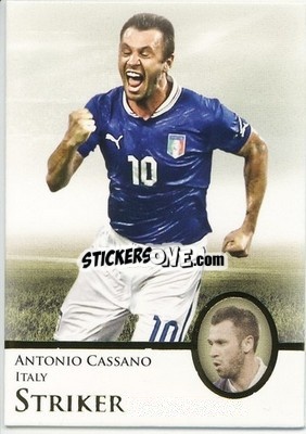 Cromo Antonio Cassano - World Football UNIQUE 2013 n. 68p - Futera