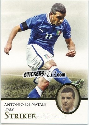 Cromo Antonio Di Natale - World Football UNIQUE 2013 n. 71p - Futera