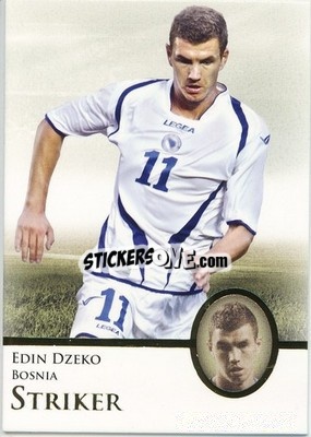 Figurina Edin Dzeko - World Football UNIQUE 2013 n. 73p - Futera