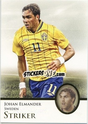 Sticker Johan Elmander - World Football UNIQUE 2013 n. 74p - Futera