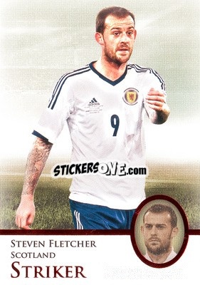 Sticker Steven Fletcher - World Football UNIQUE 2013 n. 76p - Futera