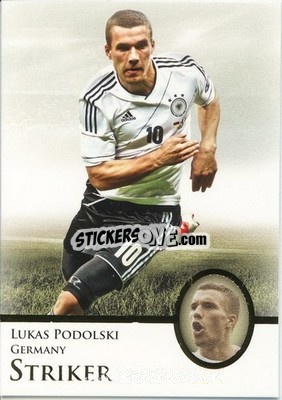 Figurina Lukas Podolski - World Football UNIQUE 2013 n. 87p - Futera