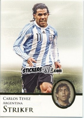 Cromo Carlos Tevez - World Football UNIQUE 2013 n. 90p - Futera