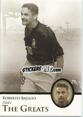 Figurina Roberto Baggio - World Football UNIQUE 2013 n. 101p - Futera