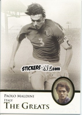 Sticker Paolo Maldini - World Football UNIQUE 2013 n. 111p - Futera
