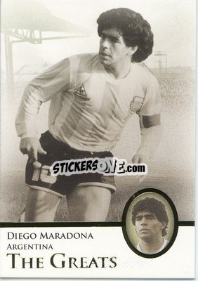Cromo Diego Maradona - World Football UNIQUE 2013 n. 112p - Futera