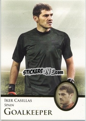 Figurina Iker Casillas - World Football UNIQUE 2013 n. 122p - Futera