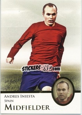 Cromo Andres Iniesta - World Football UNIQUE 2013 n. 123p - Futera