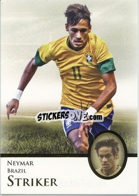 Figurina Neymar - World Football UNIQUE 2013 n. 126p - Futera