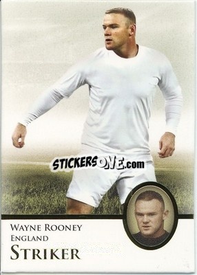 Figurina Wayne Rooney - World Football UNIQUE 2013 n. 129p - Futera