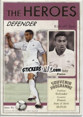 Cromo Gael Clichy - World Football UNIQUE 2013 n. HER06 - Futera