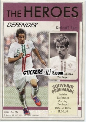 Cromo Fabio Coentrao - World Football UNIQUE 2013 n. HER07 - Futera