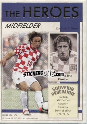 Cromo Luka Modric - World Football UNIQUE 2013 n. HER16 - Futera