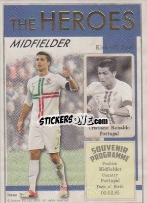 Figurina Cristiano Ronaldo - World Football UNIQUE 2013 n. HER21 - Futera