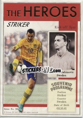Figurina Zlatan Ibrahimovic - World Football UNIQUE 2013 n. HER26 - Futera