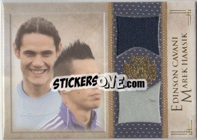 Cromo Edinson Cavani / Marek Hamsik - World Football UNIQUE 2013 n. MEM29 - Futera