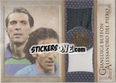 Figurina Gianluigi Buffon / Alessandro del Piero - World Football UNIQUE 2013 n. MEM31 - Futera
