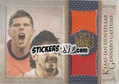 Figurina Klaas-Jan Huntelaar / Gennaro Gattuso - World Football UNIQUE 2013 n. MEM33 - Futera