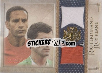 Figurina Rio Ferdinand / Roy Keane - World Football UNIQUE 2013 n. MEM36 - Futera