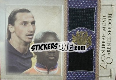 Figurina Zlatan Ibrahimovic / Clarence Seedorf - World Football UNIQUE 2013 n. MEM40 - Futera