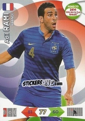 Cromo Adil Rami - Road To 2014 Fifa World Cup Brazil. Adrenalyn Xl n. 91 - Panini
