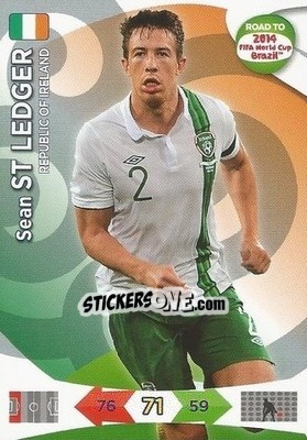 Figurina Sean St. Ledger - Road To 2014 Fifa World Cup Brazil. Adrenalyn Xl n. 111 - Panini