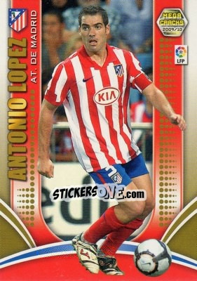 Figurina Antonio Lopez - Liga BBVA 2009-2010. Megacracks n. 44 - Panini