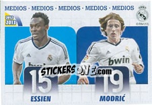 Cromo Essien / Modric - Real Madrid 2012-2013 n. 21 - Panini