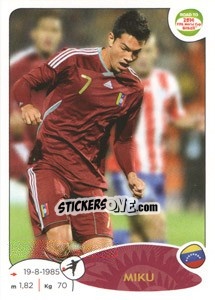 Figurina Miku - Road To 2014 Fifa World Cup Brazil n. 241 - Panini