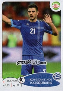 Cromo Konstantinos Katsouranis - Road To 2014 Fifa World Cup Brazil n. 278 - Panini