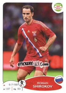 Figurina Roman Shirokov - Road To 2014 Fifa World Cup Brazil n. 337 - Panini