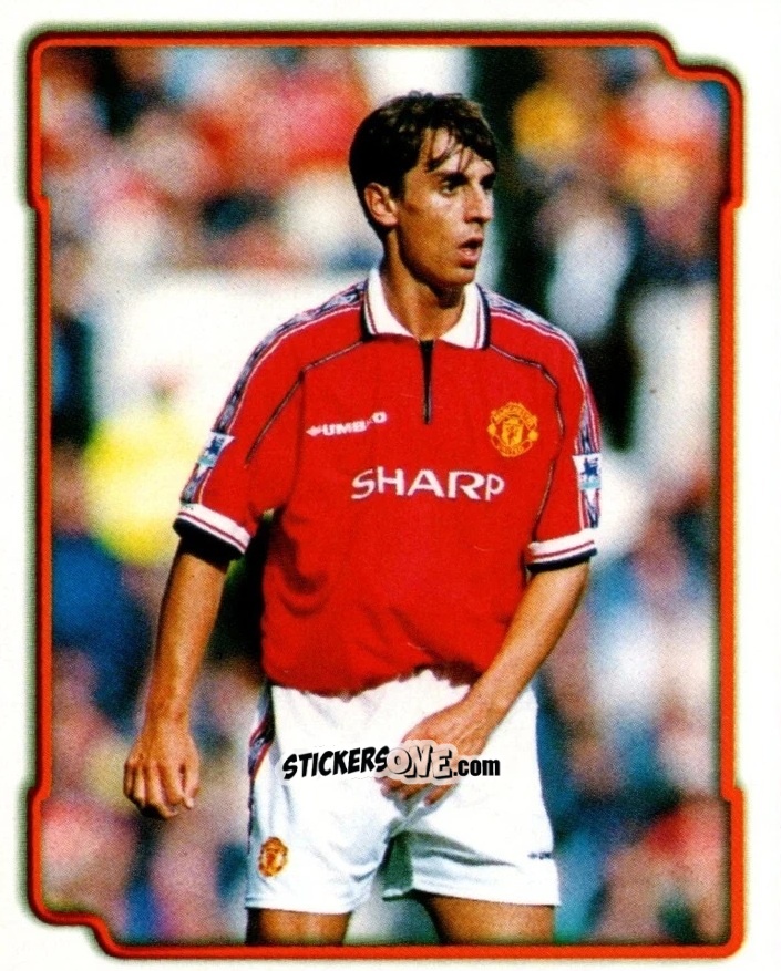 Cromo Gary Neville (Manchester United) - Premier League Inglese 1998-1999 n. T2 - Merlin