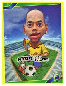 Figurina Robinho - Berlin Clasificatorias Mundial 2014 n. 25 - Editorial Berlin