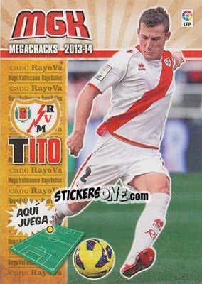Figurina Tito - Liga BBVA 2013-2014. Megacracks n. 255 - Panini