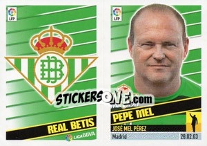 Cromo Entrenador - Pepe Mel - Liga Spagnola 2013-2014 n. 5 - Colecciones ESTE
