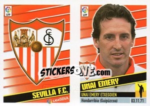 Cromo Entrenador - Unai Emery - Liga Spagnola 2013-2014 n. 17 - Colecciones ESTE