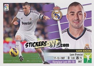 Figurina Benzema (16A) - Liga Spagnola 2013-2014 n. 381 - Colecciones ESTE