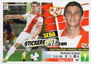 Figurina 62 Seba Fernández (Rayo Vallecano) - Liga Spagnola 2013-2014 n. 742 - Colecciones ESTE
