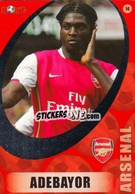 Figurina Emmanuel Adebayor - Superstars 2008-2011 n. 14 - BOING
