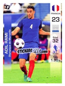 Cromo Adil Rami - Mundial en accion 2018 n. 128 - Editora Figurinha
