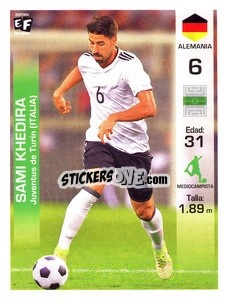 Figurina Sami Khedira - Mundial en accion 2018 n. 257 - Editora Figurinha
