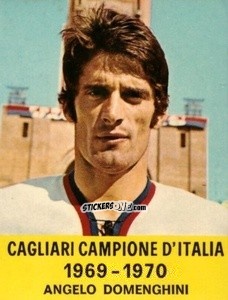 Figurina Angelo Domenghini - Cagliari 1971-1972 n. 9 - FOLGORE
