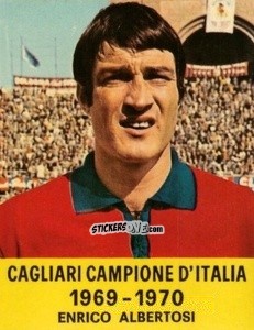 Figurina Enrico Albertosi - Cagliari 1971-1972 n. 3 - FOLGORE

