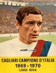Sticker Luigi Riva - Cagliari 1971-1972 n. 13 - FOLGORE
