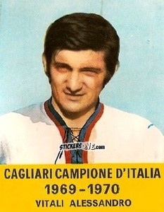 Cromo Vitali Alessandro - Cagliari 1971-1972 n. 11 - FOLGORE

