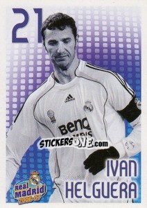 Figurina Ivan Helguera (monochrome) - Real Madrid 2006-2007 n. 60 - Panini