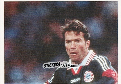 Figurina Lothar Matthaus - El Libro de los Campeones de Europa n. 34 - Marca