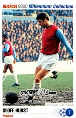Cromo Geoff Hurst - Millennium Collection 2000 n. 7 - MATCH