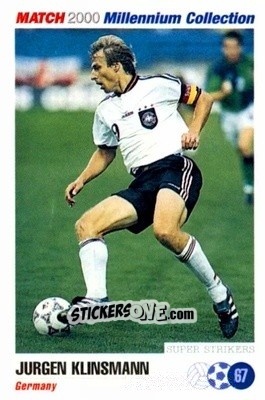 Figurina Jurgen Klinsmann - Millennium Collection 2000 n. 67 - MATCH