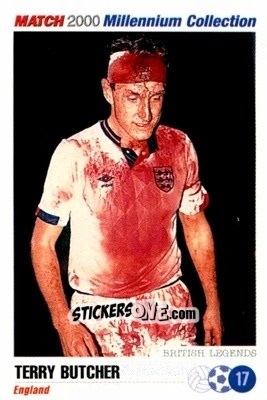 Figurina Terry Butcher - Millennium Collection 2000 n. 17 - MATCH
